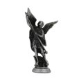 thumbnail image 1 of Figura de ángel San Miguel, artesanía, adorno religioso coleccionable de mesa Gris, 1 of 9