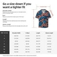 thumbnail image 7 of Xecao offers the Tropical Leaves for Men's Casual Short-sleeved Shirt, a button-up collared shirt with a pocket, perfect for beach vacations and yacht travel in the 4X-Large size., 7 of 7