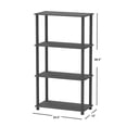 thumbnail image 4 of 4 Tier Storage Shelf, Grey, 4 of 4