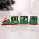 thumbnail image 3 of Christmas Wooden Train Ornament Cute Painted Toy Train With Santa Claus Snowman Crafts For New Year Xmas Party Decor Kids Gifts, 3 of 5