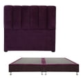 thumbnail image 1 of Box Base Cama King Size + Cabecera Kami Morado, 1 of 8