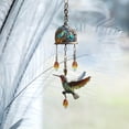 thumbnail image 2 of TUWABEII Home Decor Clearance Hummingbird Wind Chime Outdoor Garden Decor, 2 of 5