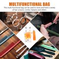 thumbnail image 3 of Barber Scissors Bag Waist Pack Transparency PVC Hair Scissors Bag for Storage, 3 of 8