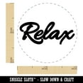 thumbnail image 2 of Relax Fun Text Self-Inking Rubber Stamp Ink Stamper - Yellow Ink - Mini 1/2 Inch, 2 of 7