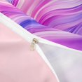thumbnail image 4 of meiyoeat Pink Purple Gradient Stripes Bedding,Girly Abstract Print Duvet Cover Full For Girl,Reversible,3pcs,1 Duvet Cover and 2 Pillowcases, 4 of 6