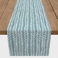 thumbnail image 3 of Creative Products Modern Herringbone Sky Blue 16x72 Poly Twill Table Runner, 3 of 3