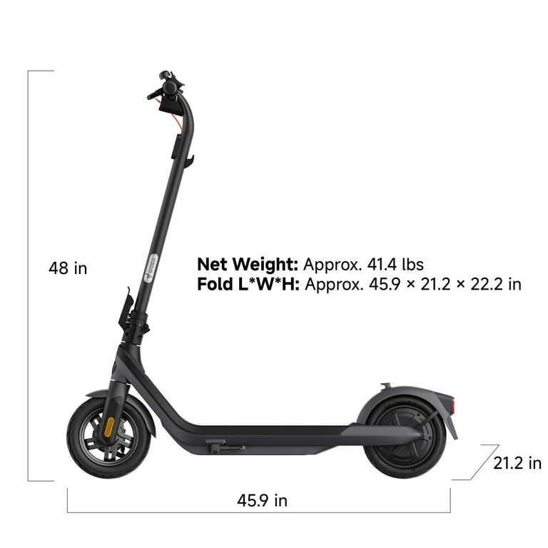 Segway Ninebot E2 Pro Electric Kick Scooter, up to 21.7 Miles Range & 15.5 mph Max Speed, Adults & Teens
