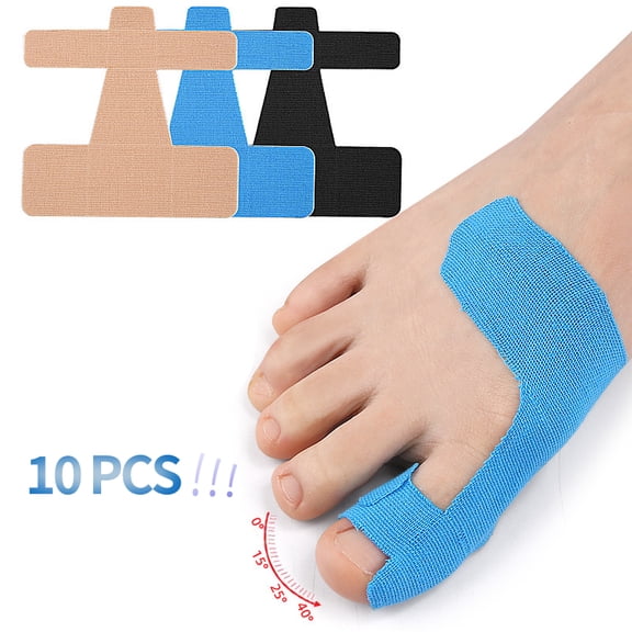 10PCS Kinesiology Athletic Tape for Bunions Turf Toe Big Toe Support