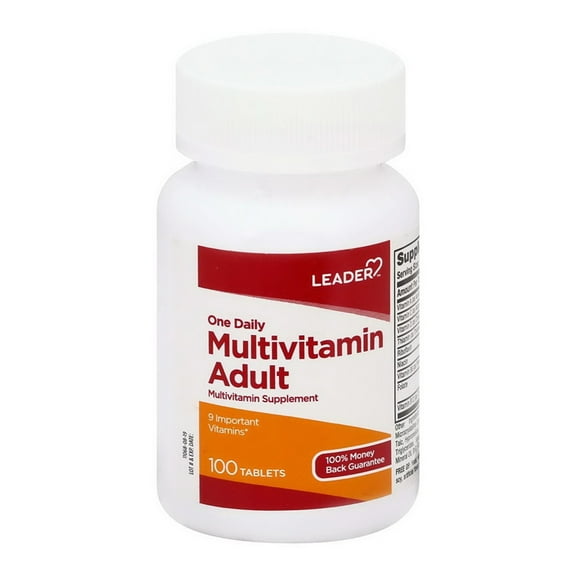 Leader One Daily Multivitamin Unisex  Supplement, Unisex Essential, 100 Tablets