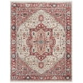thumbnail image 2 of SAFAVIEH Vintage Persian Forrester Floral Bordered Polyester Area Rug, Red/Ivory, 8' x 10', 2 of 7