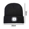 thumbnail image 5 of Gorro unisex con luz LED, gorro de invierno con luz para faros delanteros, regalo para hombres y mujeres TUNC Sencillez, 5 of 5