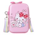 thumbnail image 1 of Bolsos cruzados de Hello Kitty para niñas, bolsos de mensajero de Anime Sanrio, Kuromi Cinnamoroll, bolso de teléfono móvil portátil para mujeres, 1 of 4
