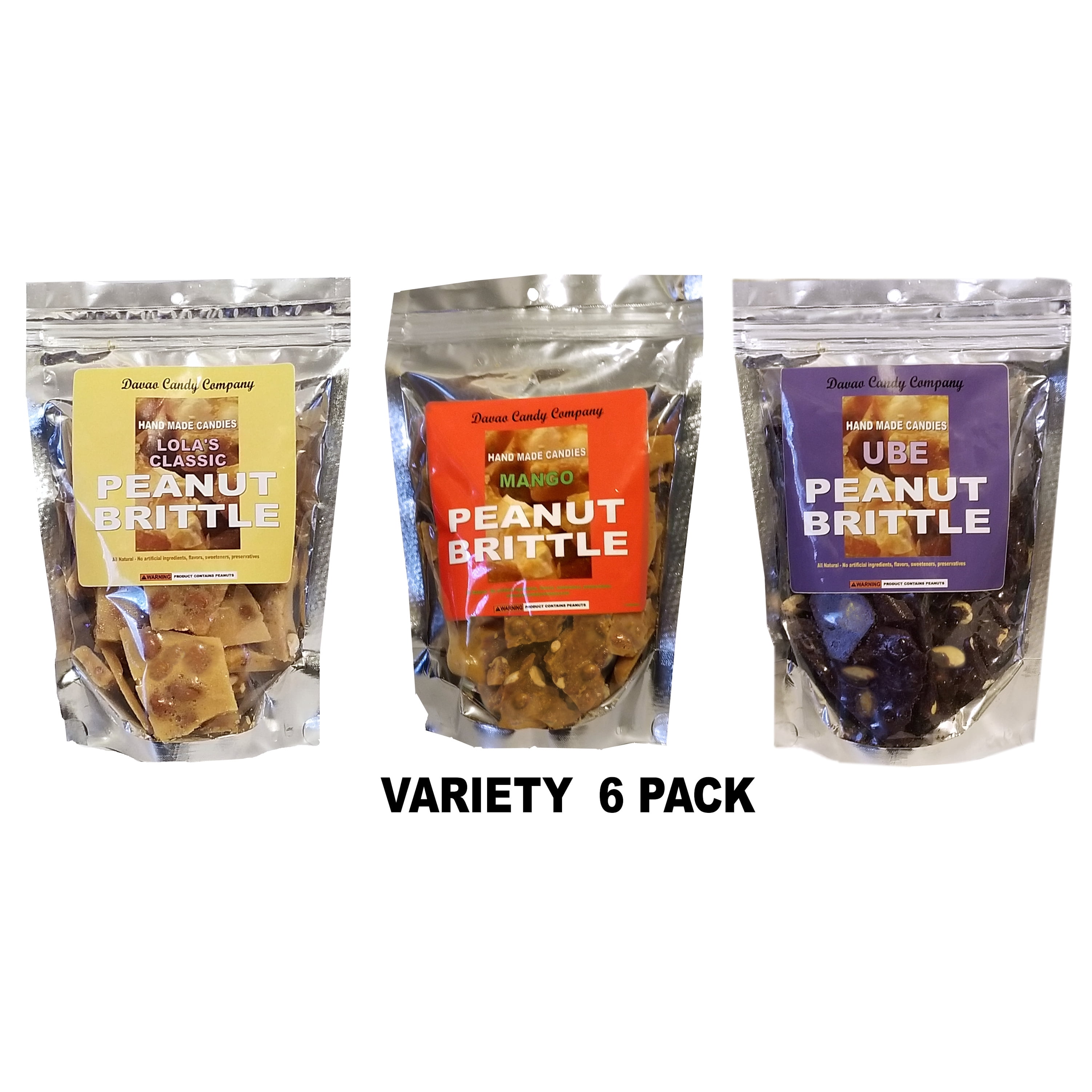 Buy Peanut Brittle Variety 6 Pack Davao Candy Company Online at