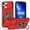 Red, variant on FOR IPHONE 15 PRO (6.1") TRIUMPH RUBBERIZED HYBRID CAMERA PROTECTIVE CASE WITH SLIDE-ON AND OFF CAMERA PROTECTION COVER & ROTATABLE RING STAND WITH - RED