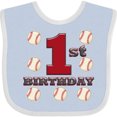 thumbnail image 3 of Inktastic First Birthday Baseball Boys Baby Bib, 3 of 4