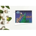 thumbnail image 3 of "Long Night" Santa and his Crazy Reindeer Sleigh - Funny Holiday Christmas Cards, 3 of 5