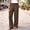 Coffee plus size wide leg pants a1, variant on Cagogo Women Plus Size Wide Leg Elastic Waist Trousers with Pockets Casual Loose Long Pants Travel Work Lounge Bottoms Summer Beachwear, Pink XL