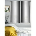 thumbnail image 2 of Gray White Sheer Curtains for Living Room Bedroom Modern Gradient Geometric Sheer Curtains 72 Inch Long 2 Panels Set Light Filtering Curtain Window Treatments Drapes for Dining Room, 2 of 6
