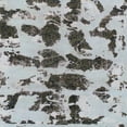 thumbnail image 1 of Ahgly Company Machine Washable Indoor Square Abstract Metallic Silver Gray Area Rugs, 6' Square, 1 of 7