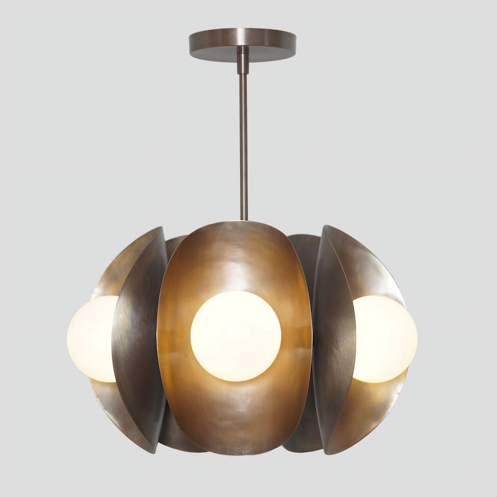 Stilnovo Style Seven Globe Sputnik Brass Chandelier Pendant Light Fixture Globe Chandelier