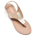 thumbnail image 6 of Women's Trendy Low Heel Rhinestone-Embellished T-Strap Sandals for Casual Elegance for Adults, 6 of 6