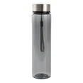thumbnail image 4 of Mainstays 18oz Plastic Black Water Bottle Stainless Steel Screw Cap Lid with Strap, 1 Each Included, 4 of 8