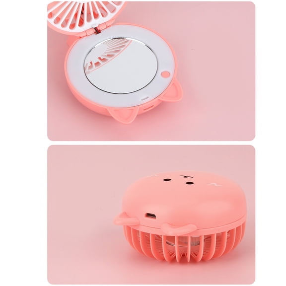 ELAYARD Quiet USB Rechargeable Fan with One-Hand and Strong Airflow for Home and Office Use
