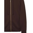 thumbnail image 3 of A2Y Women's Causal Basic Simple Zip Up Hoodie Sweat Jacket Brown M, 3 of 5