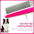 thumbnail image 5 of Dog Brush Kit 4 In 1 Grooming Comb with Puppy Towel - Dogs & Cats Grooming Brush Kit – Dog Comb Dematting Rake Shampoo Massage Dispenser Dog Brush & Dog Towel for Removing Hair  Knots and Shedding, 5 of 7