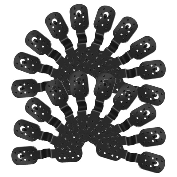 COSMOBETTY Net Fixing Clip 50Set Black Plastic Clamping Teeth for Sunshade Netting Outdoor Fixtures