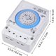 thumbnail image 3 of Mechanical Timer, 12VAC/DC Time Control Switch Portable Kitchen Timer Accurate Timer Time Control Switch for Outdoor, 3 of 5