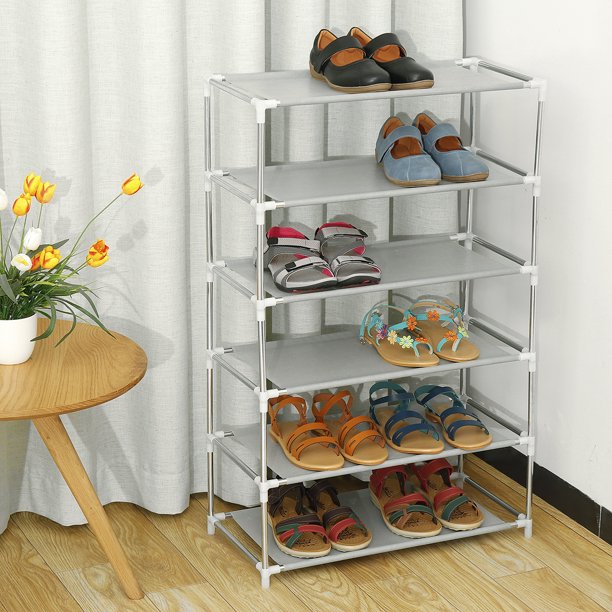 2 10 Tiers Stackable Shoe Rack Storage Organizer For Bedroom Closet Entryway Dorm Room Walmart Com Walmart Com