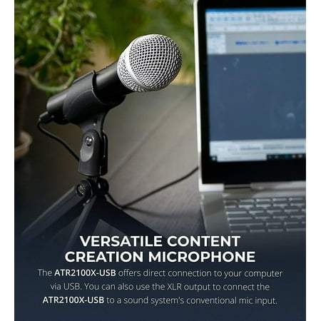 Cloud Microphones CL-1 Cloudlifter Mic Activator with ATR2100X-USB Mic & Blucoil Pop Filter