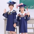 thumbnail image 1 of Gyexs Children's Graduation Cap and Gown Outfit/College Robe Set Performance Clothing for Kids Red, 13-14 Years, 1 of 6