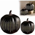 thumbnail image 1 of Starry Night Glass Pumpkins, Twinkle LED Light Pumpkins, Halloween Pumpkin Night Light, Set of 2 with Built-In Timer, One-Button Control, Perfect for Bedroom, Hallway & Home, 1 of 9