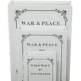 thumbnail image 5 of DecMode Faux Book Light Gray Faux Leather Decorative Box, 3 Count, 5 of 9