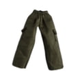 thumbnail image 2 of Figura de hombre a escala 1:12, pantalones casuales, atuendo de moda, pantalones cargo para muñeca, mini para 6'' verde, 2 of 9
