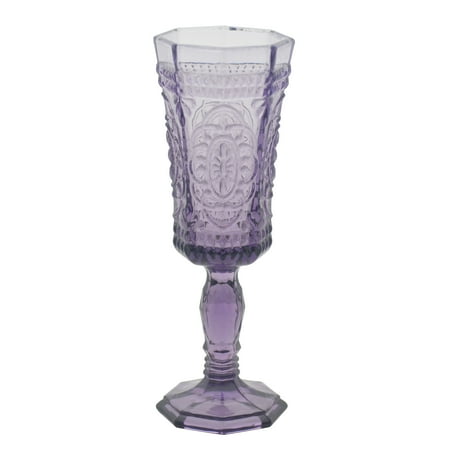 

Simple Strawberry Street Vatican 4 oz Champagne Flute Set of 6 Amethyst Glass