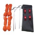 thumbnail image 2 of Greeniant Cuerda para tienda de campaña, clavijas de aleación de aluminio, juego de cordón con hebilla ajustable, accesorio de cordón para toldo a carpas Greeniant OD020810-00B, 2 of 6