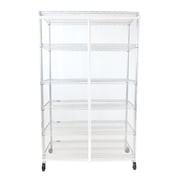 Covered Living Storage Shelving unit cover All See Through PVC, fits Racks 60" Wx24 Dx72 H All Clear PVC (Cover Only)