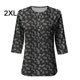 thumbnail image 4 of Guardurnaity Blusa informal de manga corta con cuello en V para mujer, jersey con botones, camisa para oficina, Top de viaje para mujer, ropa de Prendas para la parte del cuerpo Tipo 4 XL, 4 of 6