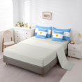 thumbnail image 3 of Manfei Argentinian Flag 7-Piece Twin Bedding,Blue White Yellow Bedding Comforter Set,Light Gray Reversible, 3 of 7