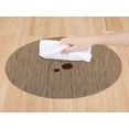 thumbnail image 3 of Unique Bargains Set of 6 Oval Placemats for Dining Table Decor Table Placemats Light Brown, 3 of 7