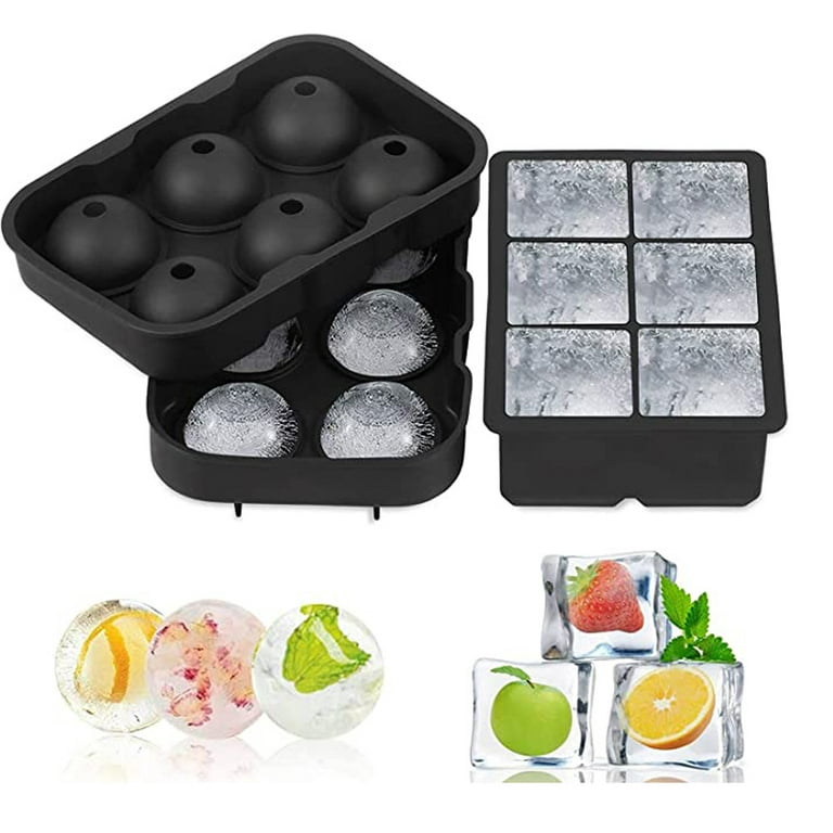 Ice Cube Trays, Silicone Ice Ball Maker with Lid, Honeycomb Ice Tray with  Cover and Square Ice Cube Mold for Cocktails, Whiskey, Beer, Juice, Easy  Release and Reusable (3 Pack) 