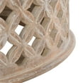 thumbnail image 4 of SAFAVIEH Kaydix Rustic Round Coffee Table Wood, Burnt White, 4 of 8