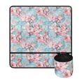 thumbnail image 2 of HELLHERO Cherry Blossom Fabric Polyester Sewing Machine Mat Storage Bag Sewing Accessories Protective Mat for Mom Wife Present, 2 of 5