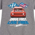 thumbnail image 3 of Hot Wheels - Drive Fast Live Free - Toddler And Youth Girls Fleece Dress, 3 of 5
