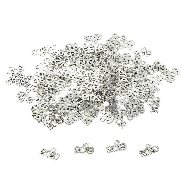 100 piezas de aleación de plata 2019 2020 colgante de joyería que hace hallazgos para bricolaje año nuevo accesorios para el cabello de navid Zulema Colgante de joyería de moda