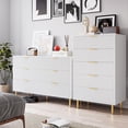 thumbnail image 3 of 6 Drawer Dresser for Bedroom,Modern Wood Dresser Drawers Wood Organizer with Metal Handle for Entryway Living Room, 3 of 6