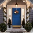 thumbnail image 5 of Snowman Wreath Christmas Decoration - 12.2 Inch Grapevine Wreath with Cute Snowman and Pine Leaves Winter Decoration for Front Door Home Wall Window Fireplace, 5 of 5